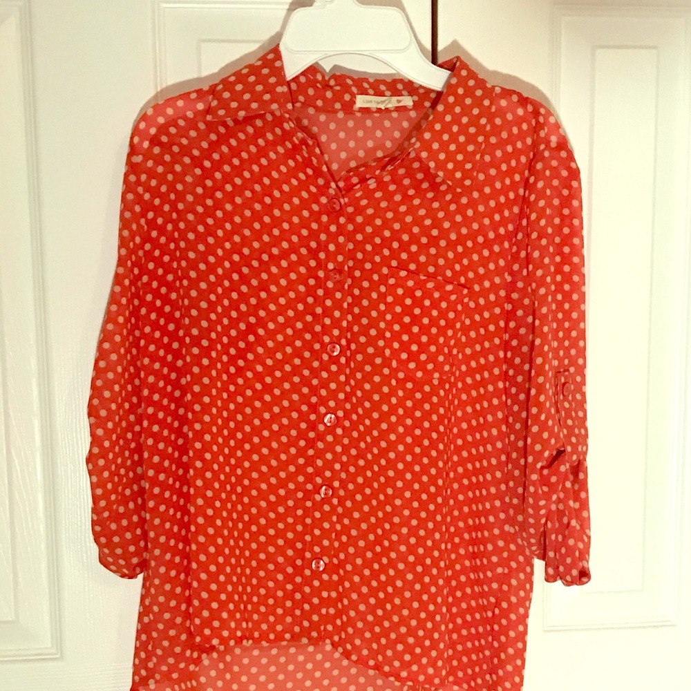 Polka dot blouse